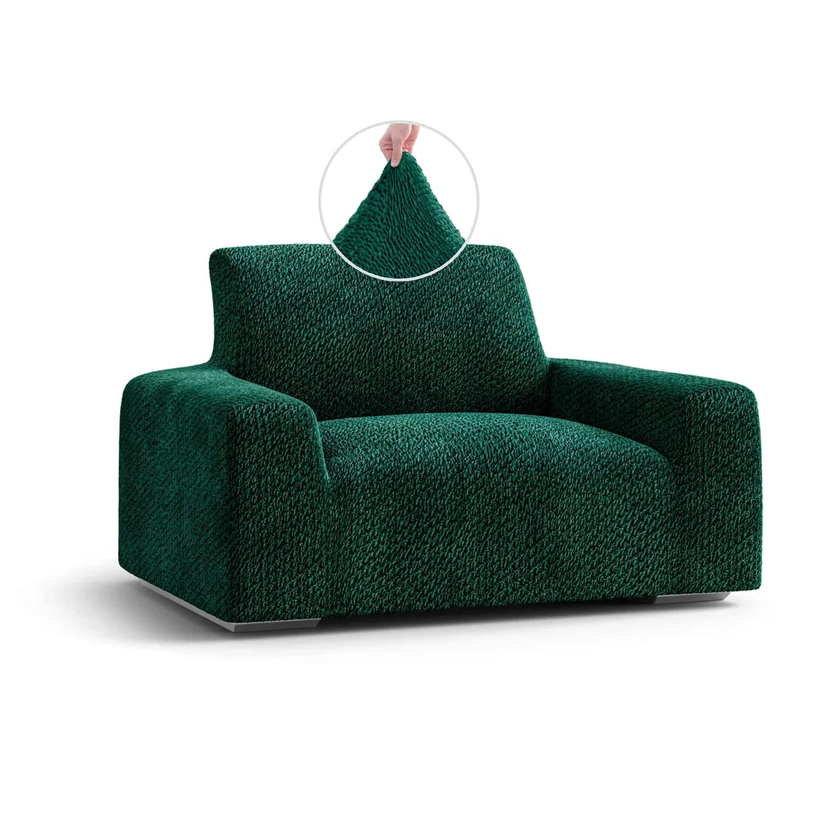 Armchair Slipcovers - 1-Piece Furniture Protector - Form Fit, Machine Washable -VelvetCollection — image 13