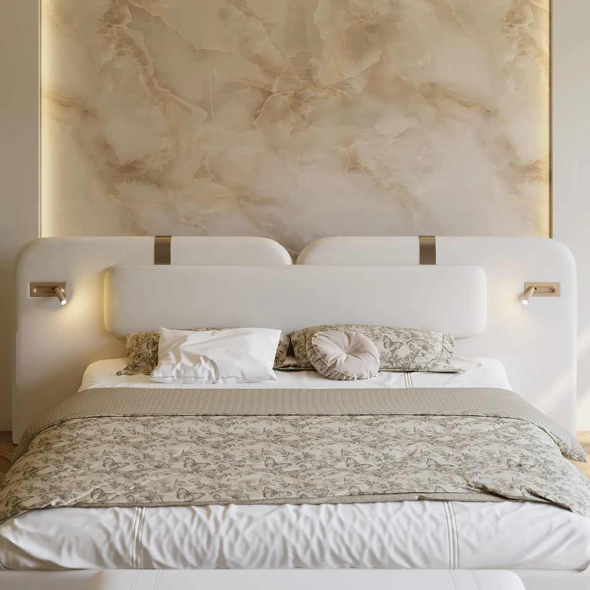 Horva King Faux Leather Platform Bed — image 20