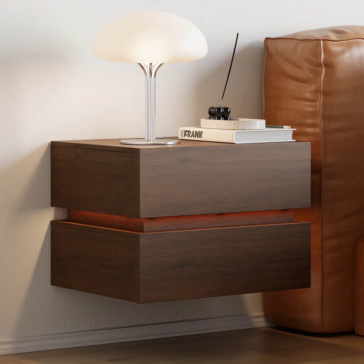 Lumio Floating Smart Nightstand with Charging Station & Light — image 8