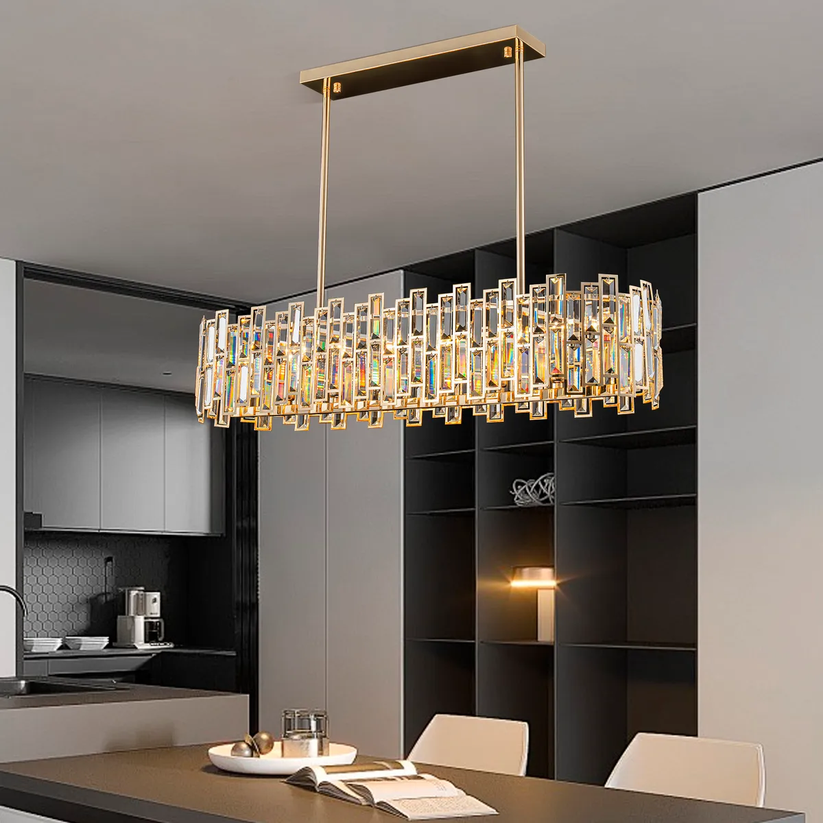 Clyvra 6-Light Kitchen Island Light Crystal Ceiling Light — image 10