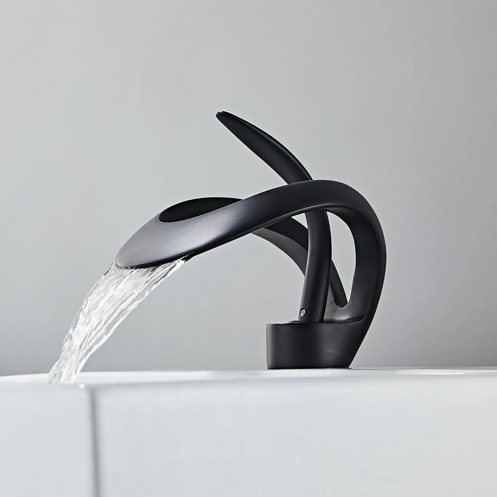 Waterfall Bathroom Sink Faucet — image 3