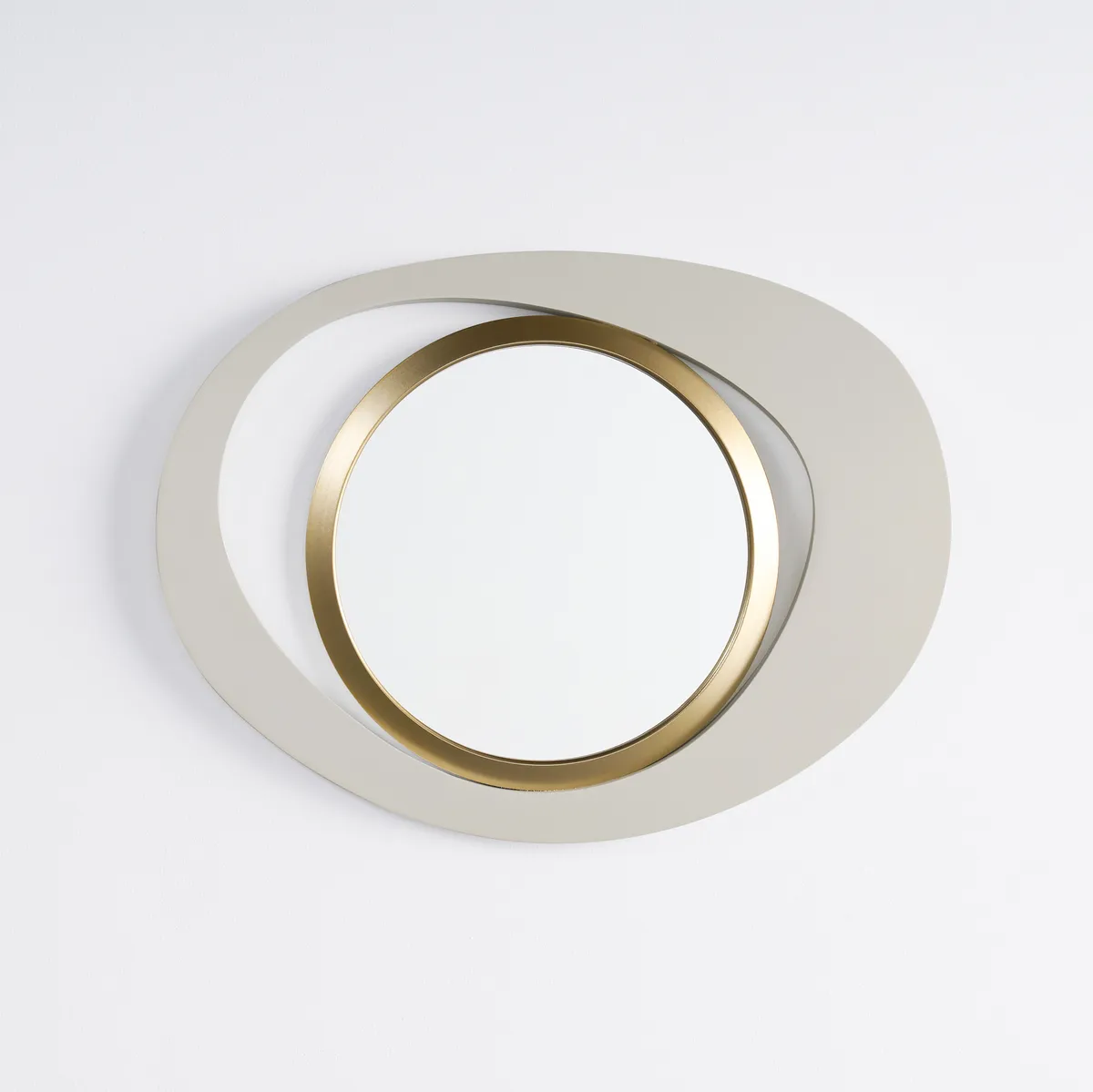 Abstract Wall Mirror, Matte Black and Gold, Horizontal or Vertical — image 20