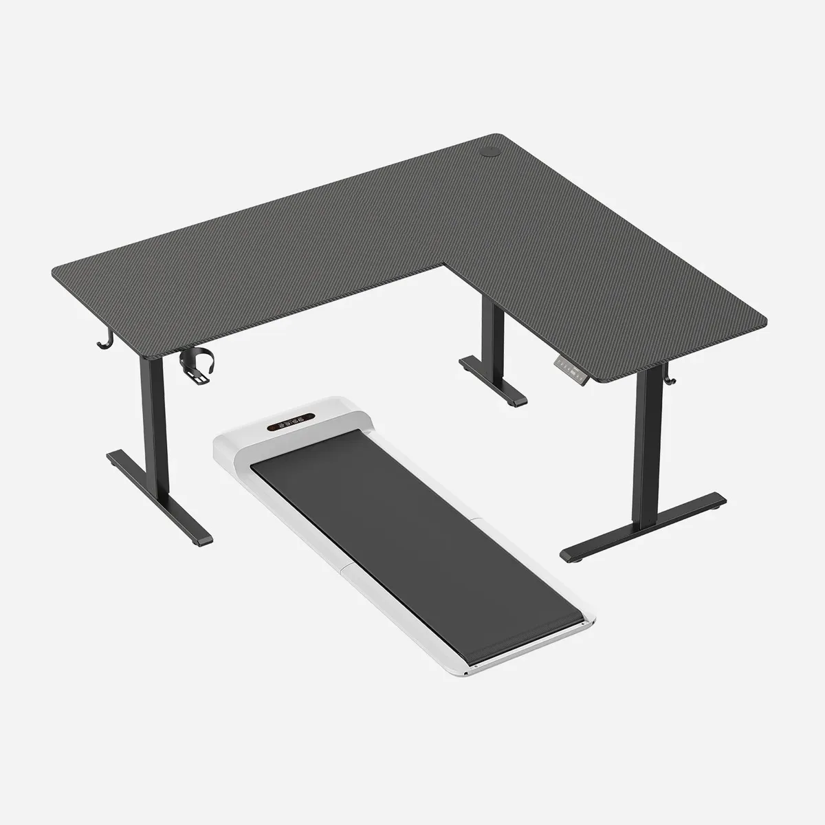 C2 WalkingPad & Pro L Shaped Standing Desk Bundle