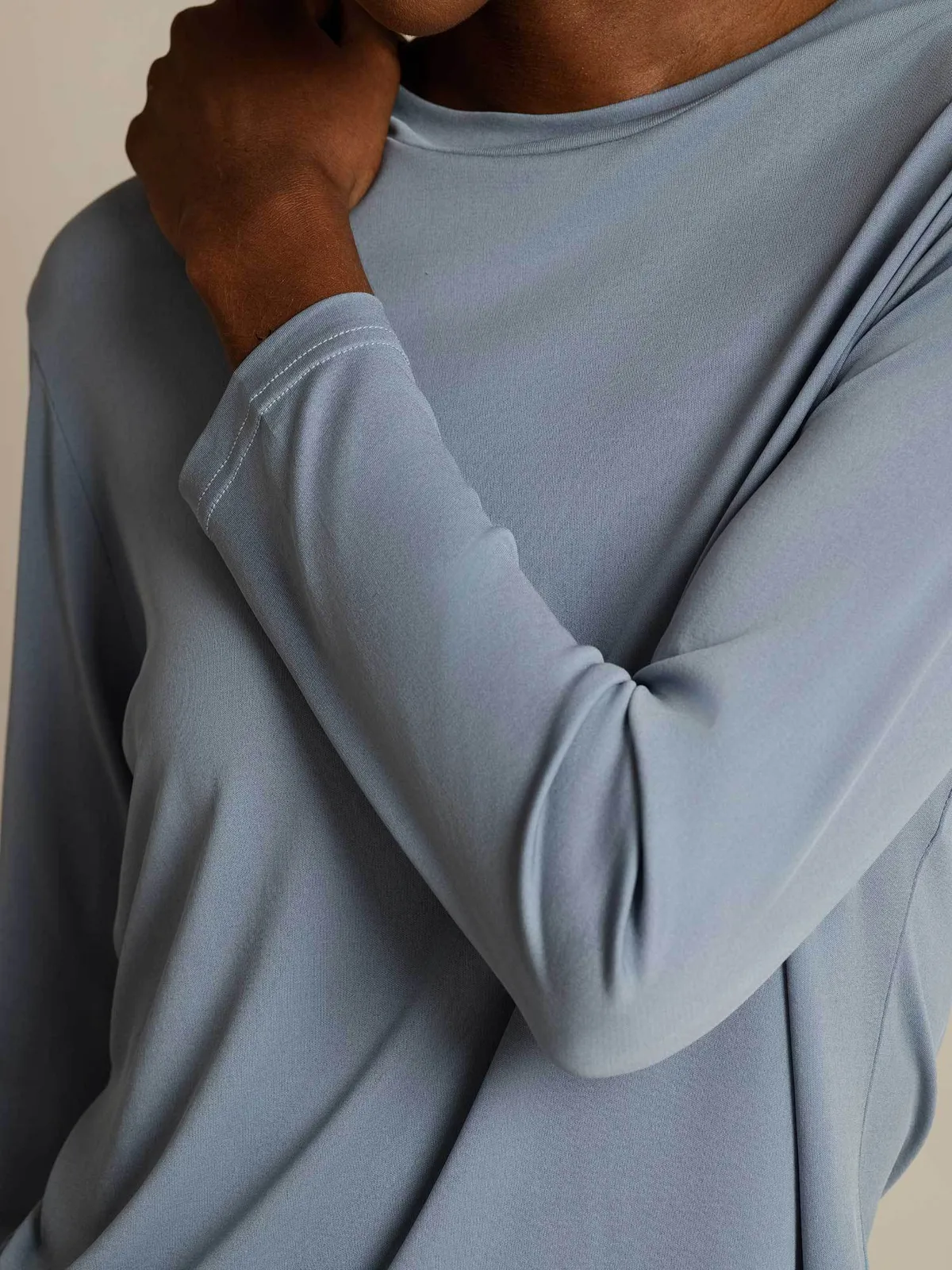 100% Mulberry Silk Long Sleeve Round Neck Women's Top — image 4