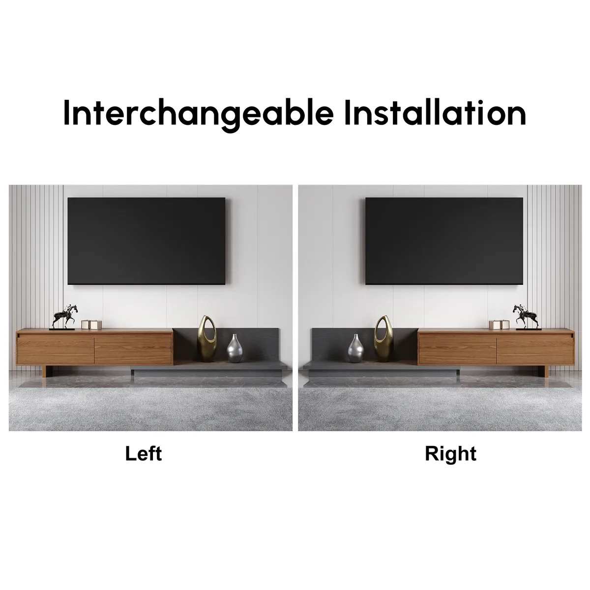 Fero Minimalist Retracted & Extendable TV Stand — image 10