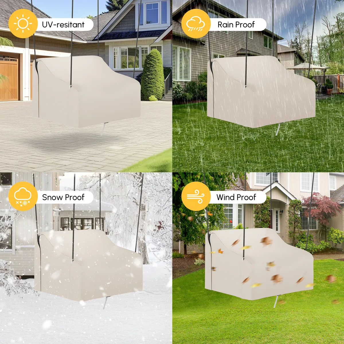 600D Tough Canvas Waterproof Outdoor Chair Covers — image 25