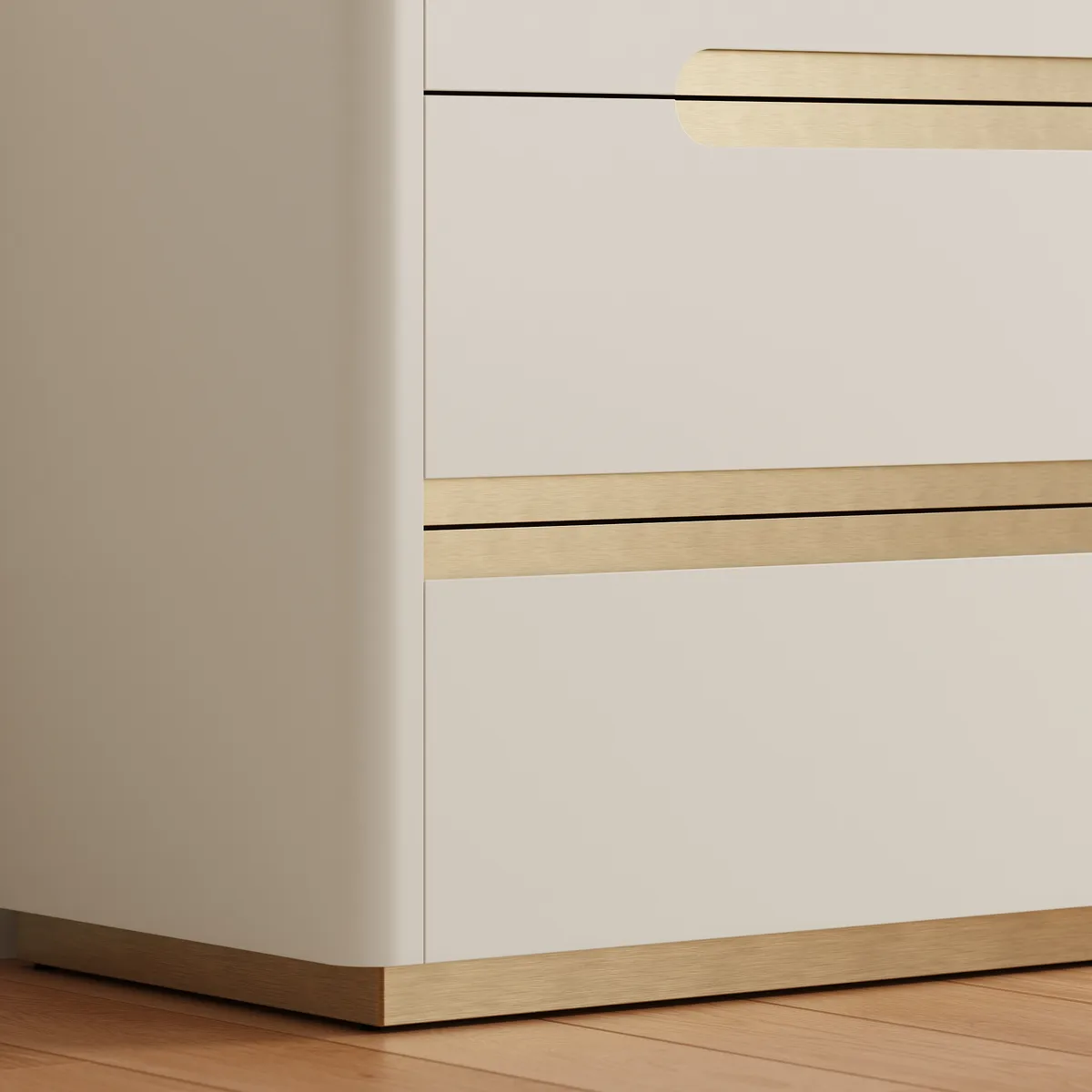 Horva 47" Faux Travertine Sintered Stone 6-Drawer Dresser — image 8