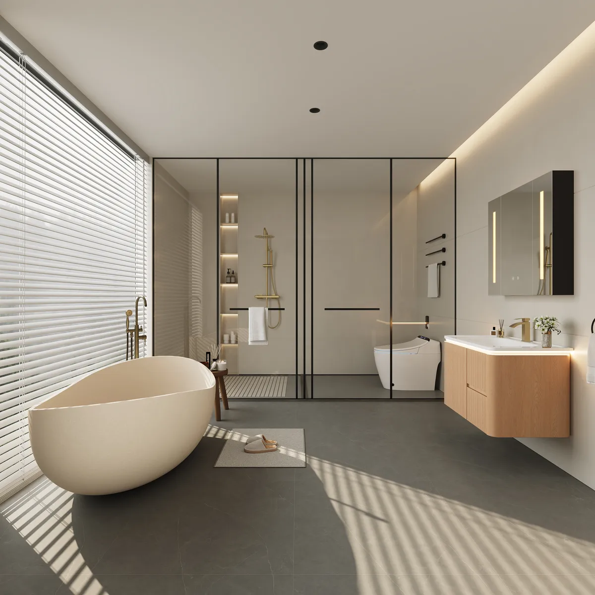 Modern 31.5" Floating Bathroom Vanity with Sink, Soft LED, Ample Storage — image 6