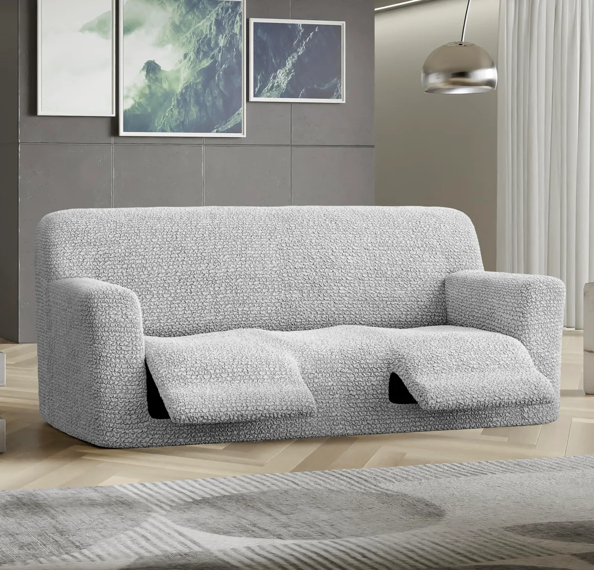 Recliner Sofa Slipcover - 1-Piece Furniture Protector - Form Fit, Machine Washable -MicrofibraCollection — image 8