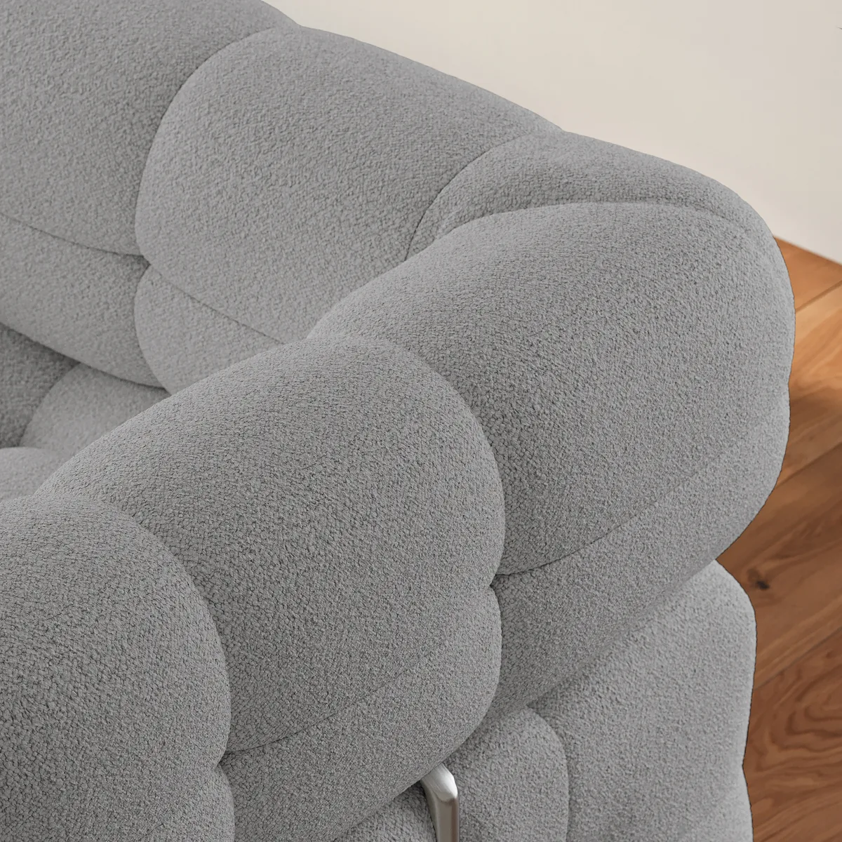 76" Queen Boucle Pull-out Sofa — image 9