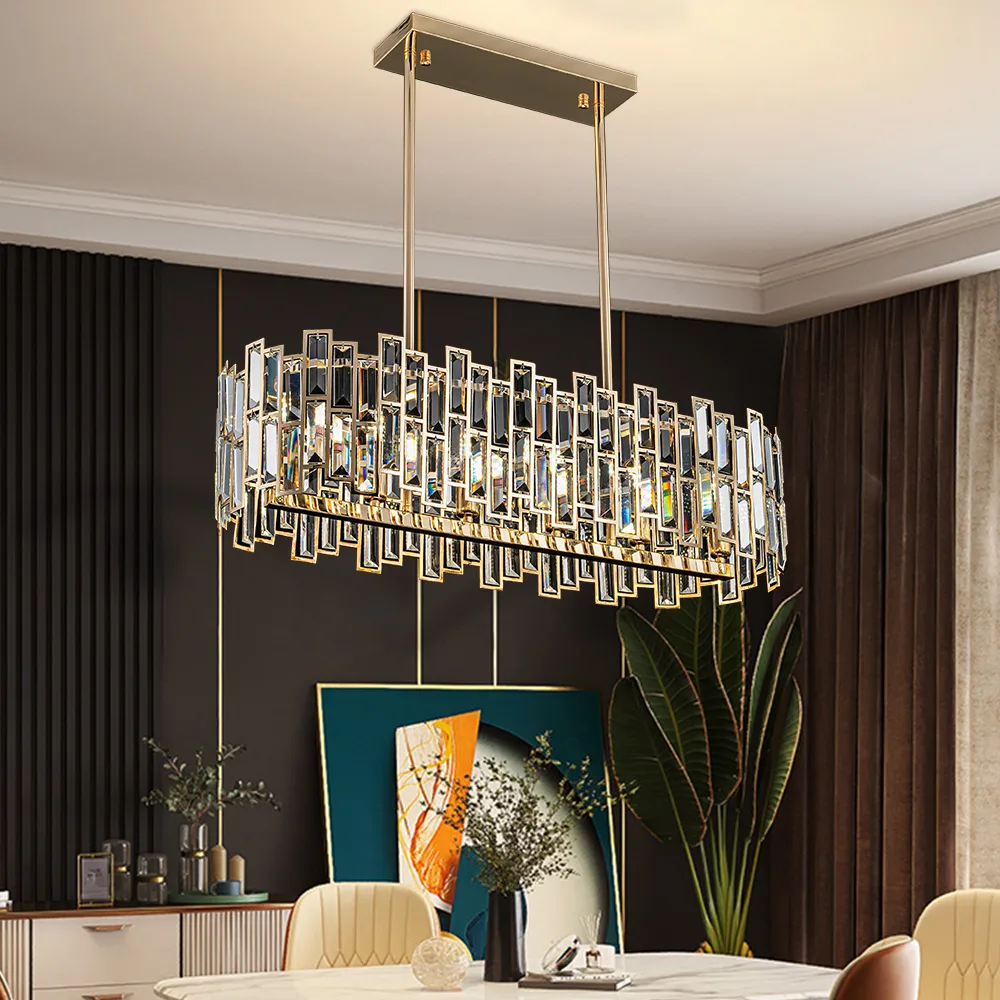 Clyvra 6-Light Kitchen Island Light Crystal Ceiling Light — image 3