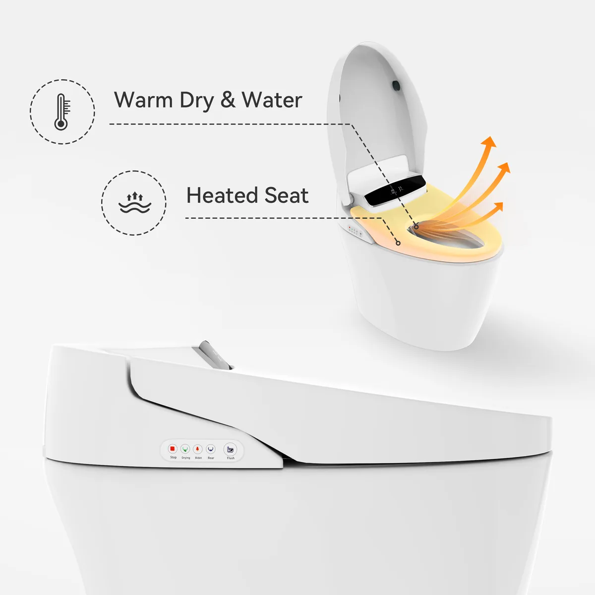 Hynova AX1 Automatic Zero Water Pressure Smart Bidet Toilet — image 9