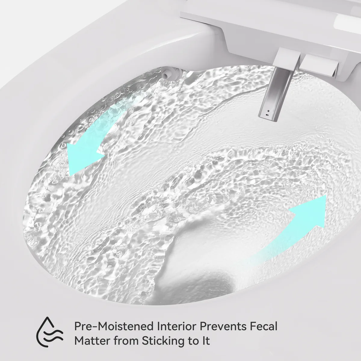 Automatic One-Piece Smart Toilet Elongated Floor Mount 1.32 GPF Bidet Toilet Glowin K1 — image 8