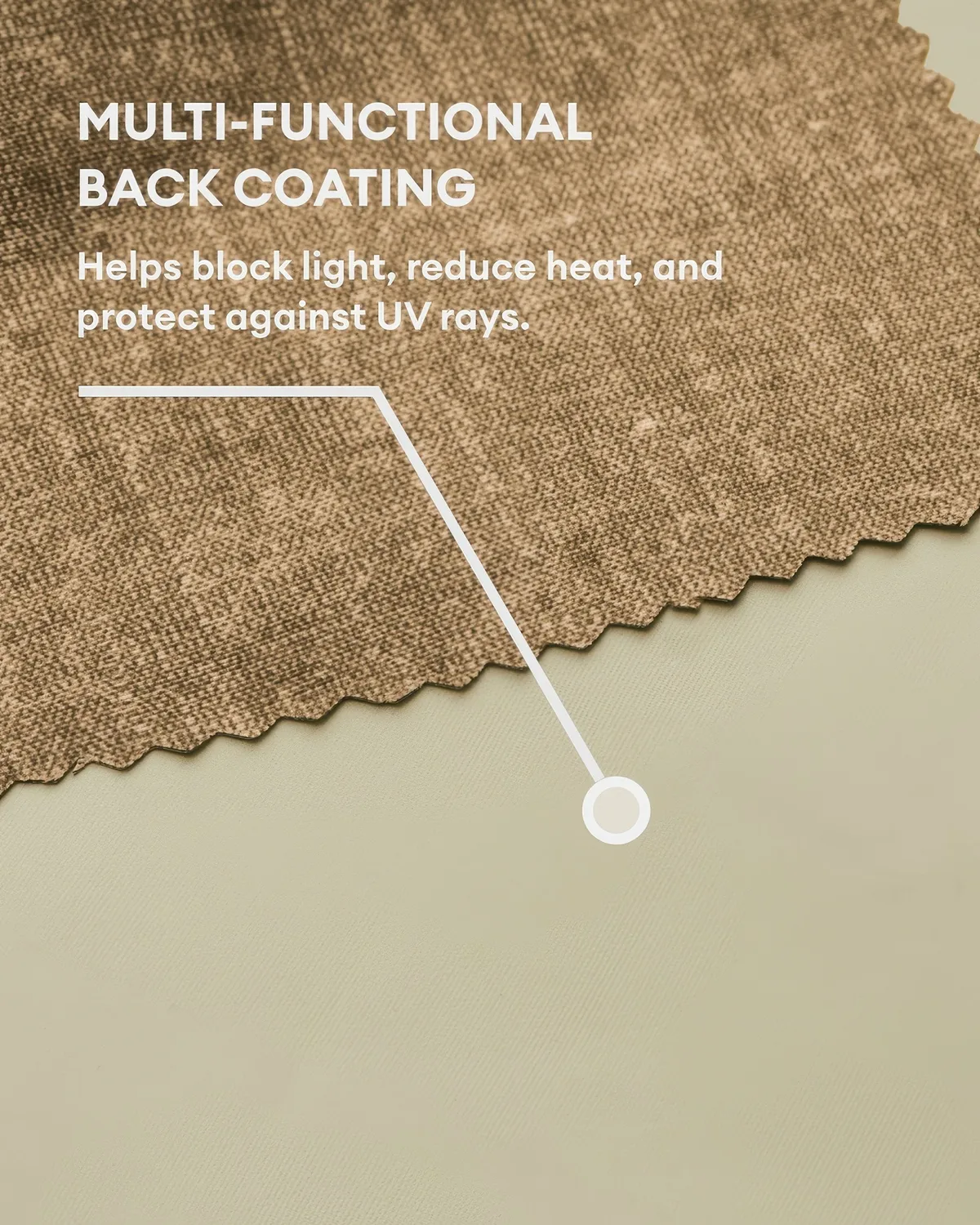 Kensington 100% Blackout OEKO Linen Look Smooth Lightweight Custom Curtain — image 4