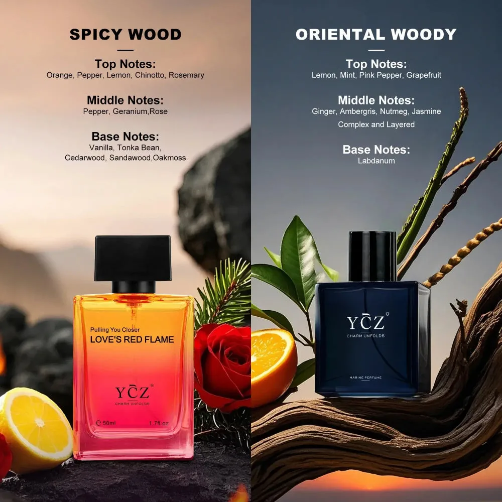 Men's Fragrance Duo | 2 x 50 mL / 1.7 fl oz | Marine Perfume & Love's Red Flame — image 5