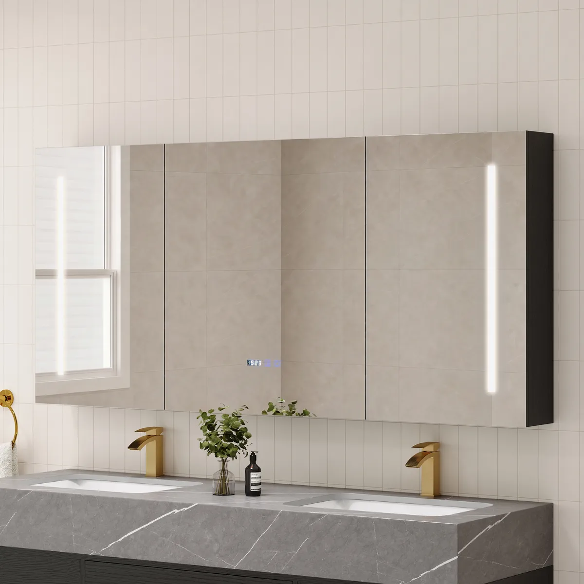 59" LED Bathroom Medicine Cabinet — image 13