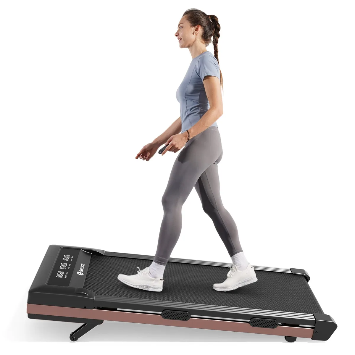 Z10 12% Auto Incline Smart Walking Pad Treadmill with remote control-Rose