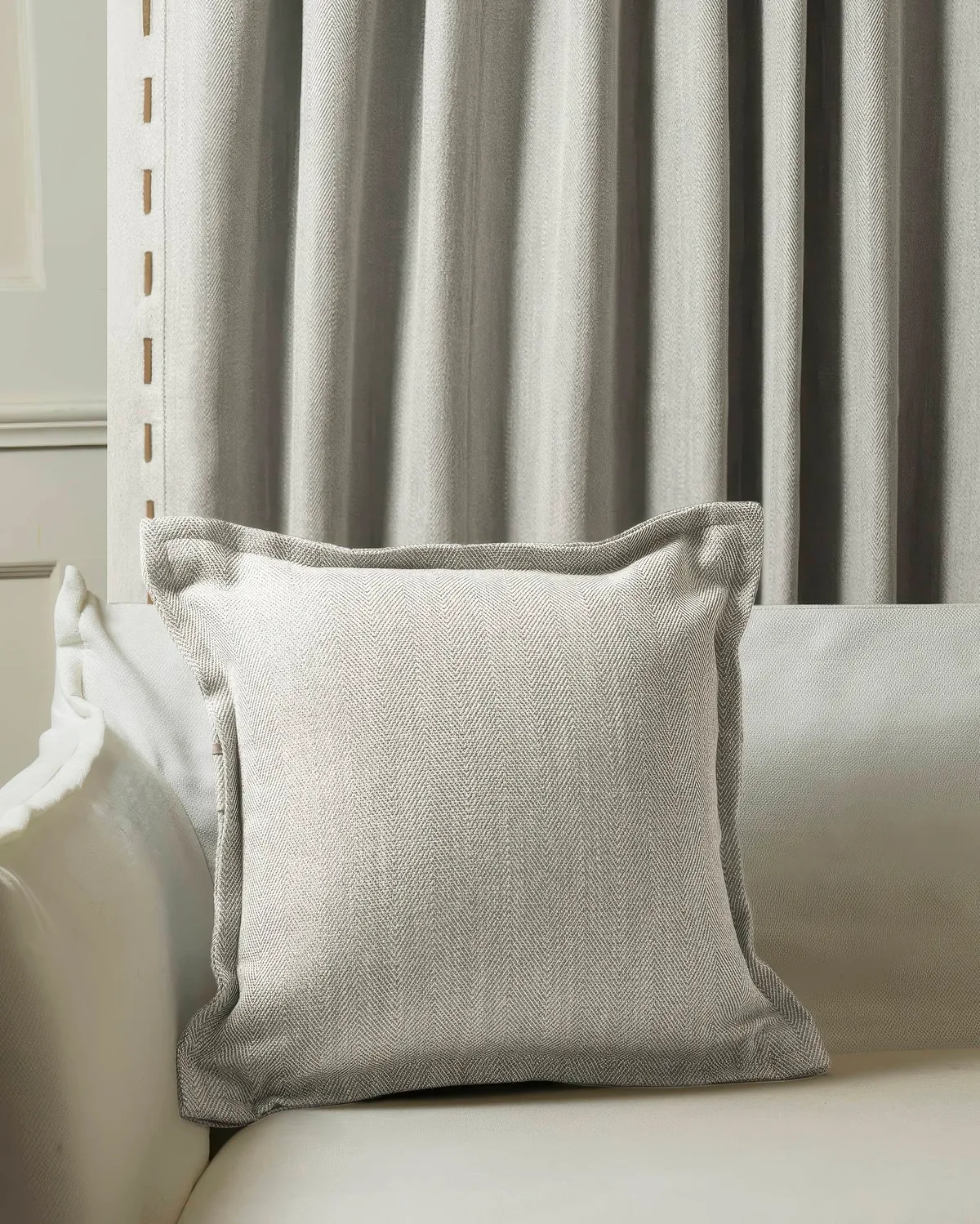 Cleo Textured Faux Leather Laced Throw Pillowcase — image 4