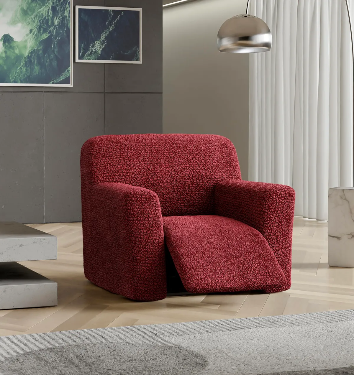 Recliner Chair Slipcover - 1-Piece Furniture Protector - Form Fit, Machine Washable -MicrofibraCollection — image 8