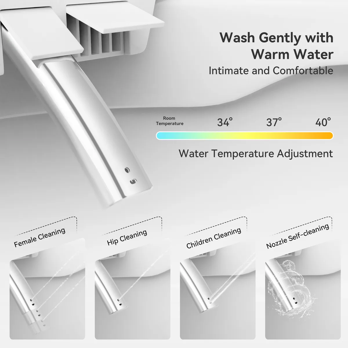 Automatic One-Piece Smart Toilet Elongated Floor Mount 1.32 GPF Bidet Toilet Glowin K1 — image 5