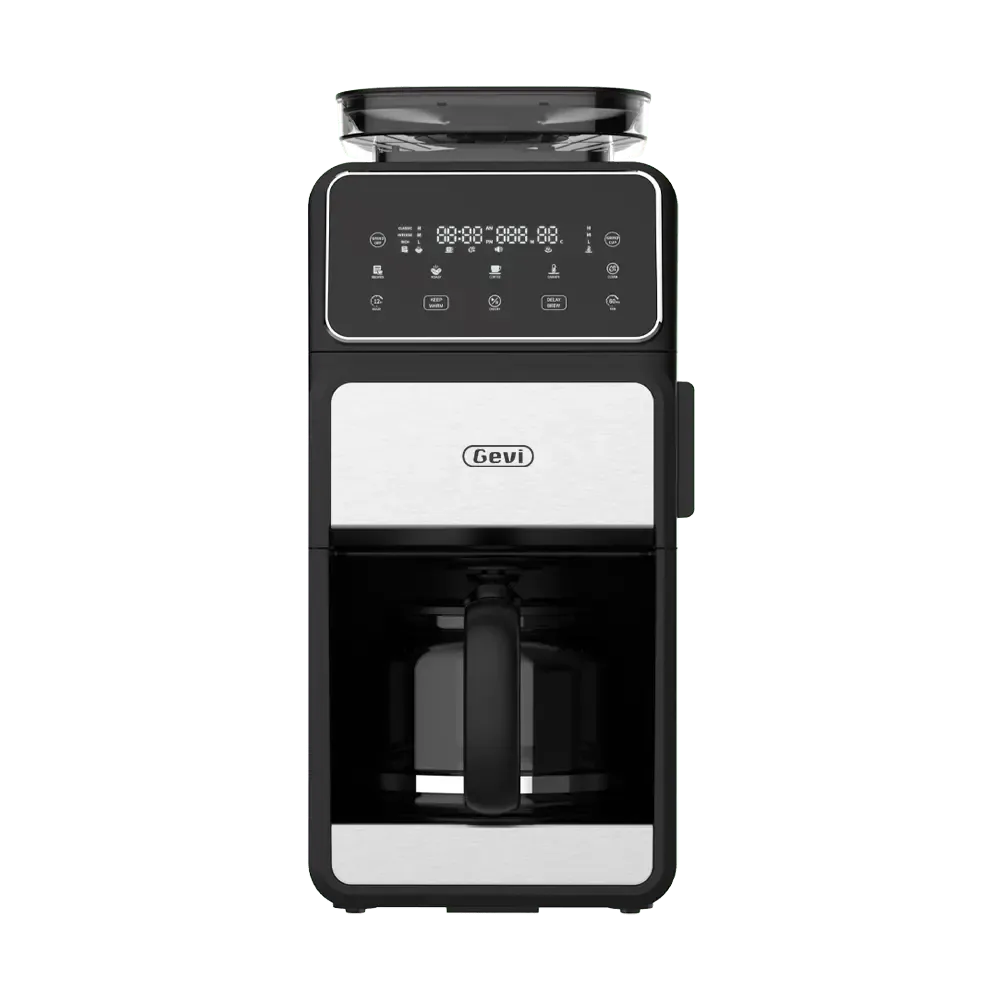 GEVI 10-Cup Drip Coffee Maker Machine with Grinder and LED Touchscreen DCMF0