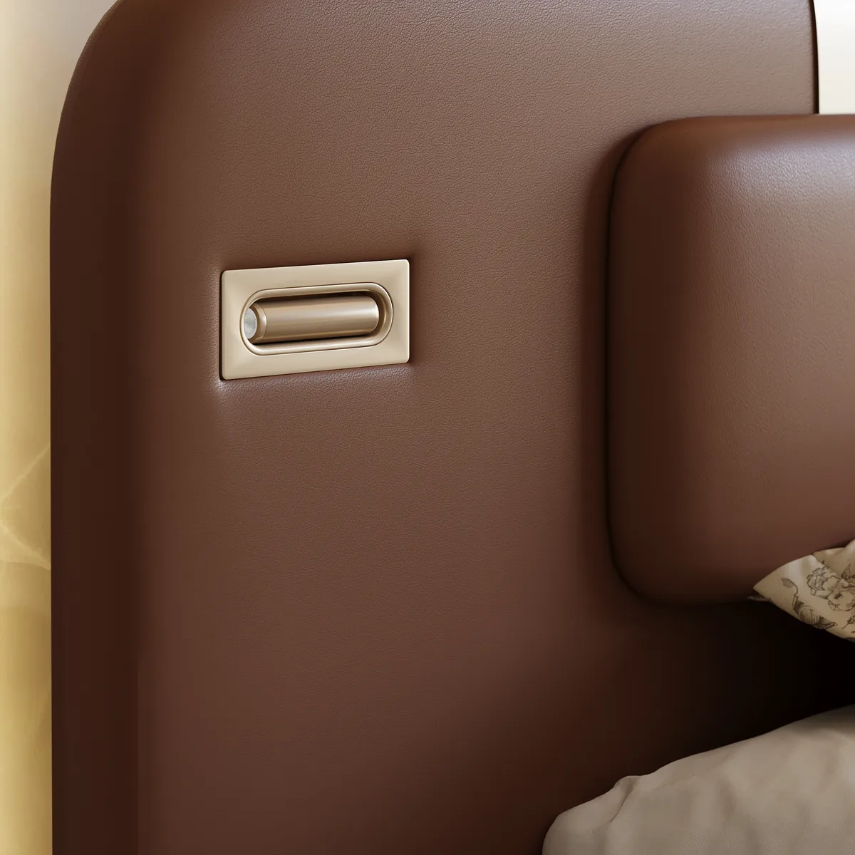 Horva King Faux Leather Platform Bed — image 11