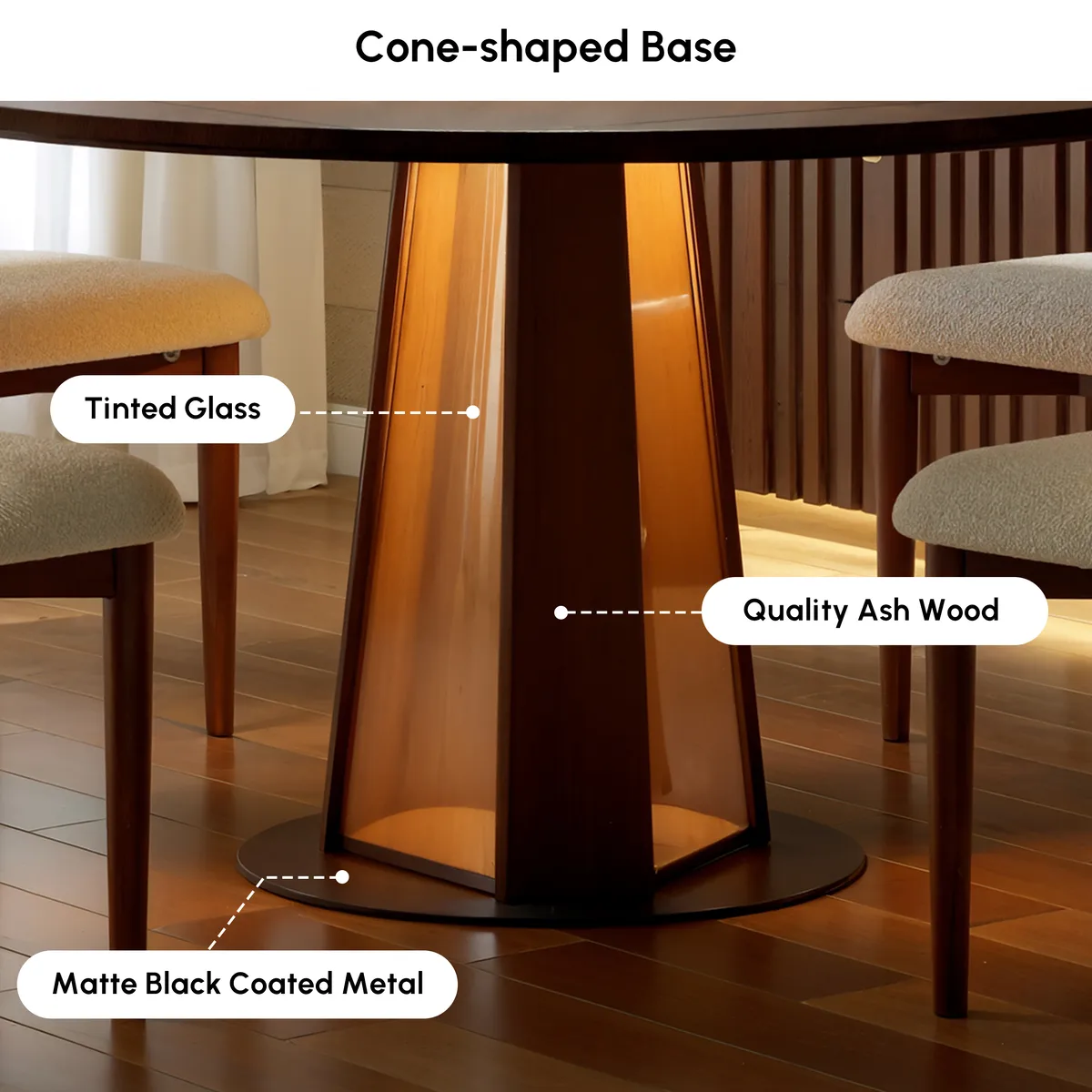 Dining Set 36"-47" Solid Wood Extendable Dining Table — image 10