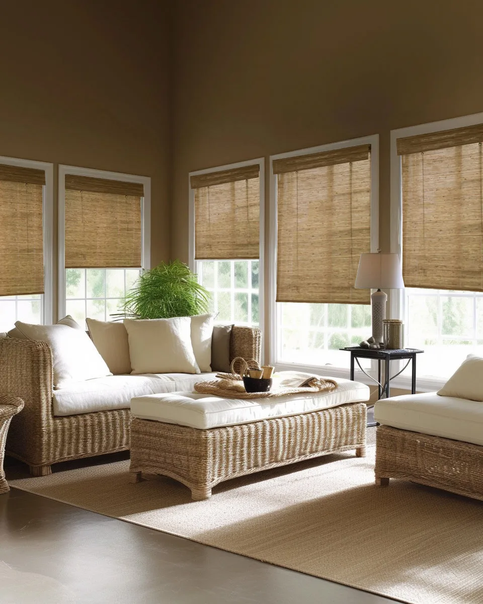 Mia Jute Woven Shade - Straw