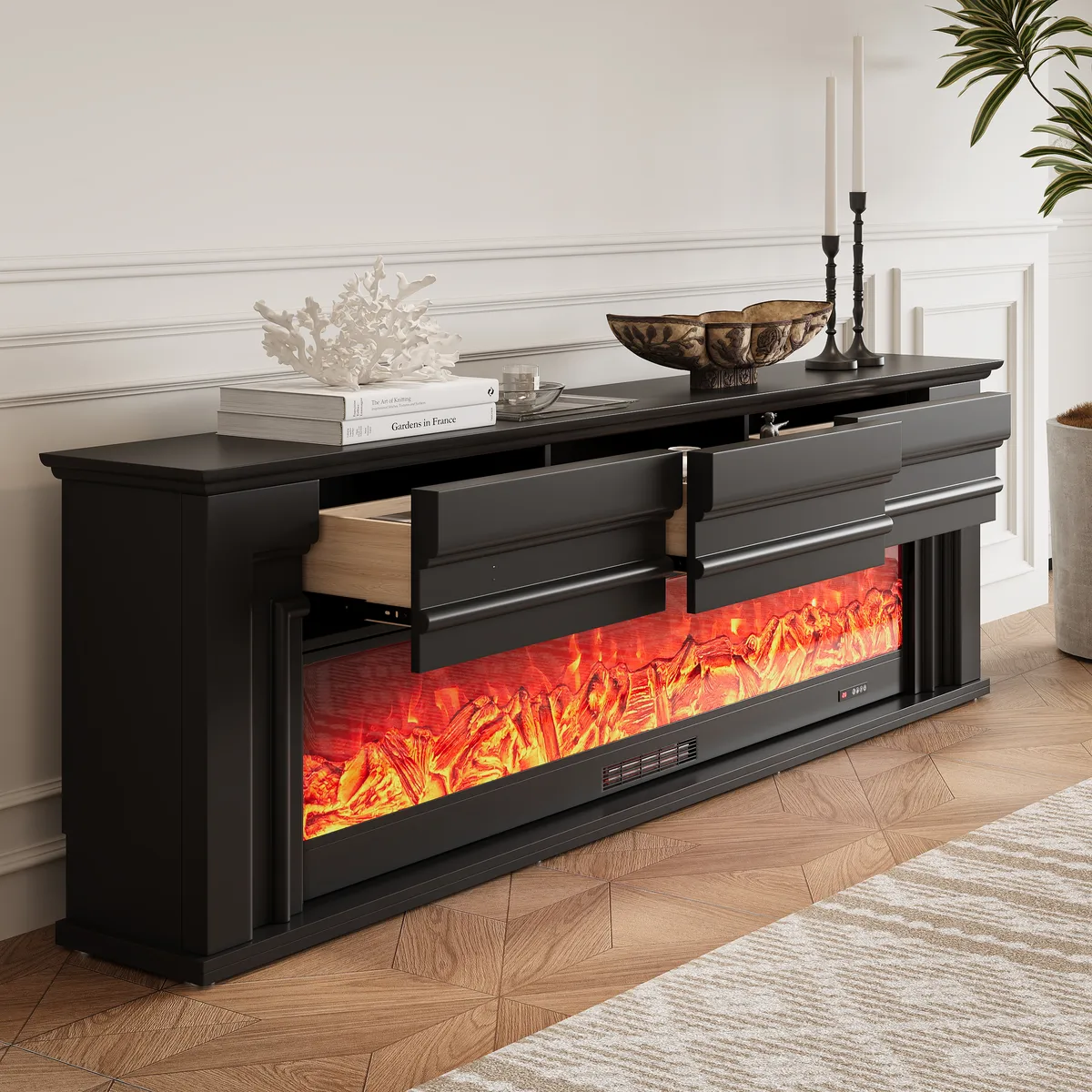 60" Electric Fireplace TV Stand with Remote Control — image 20