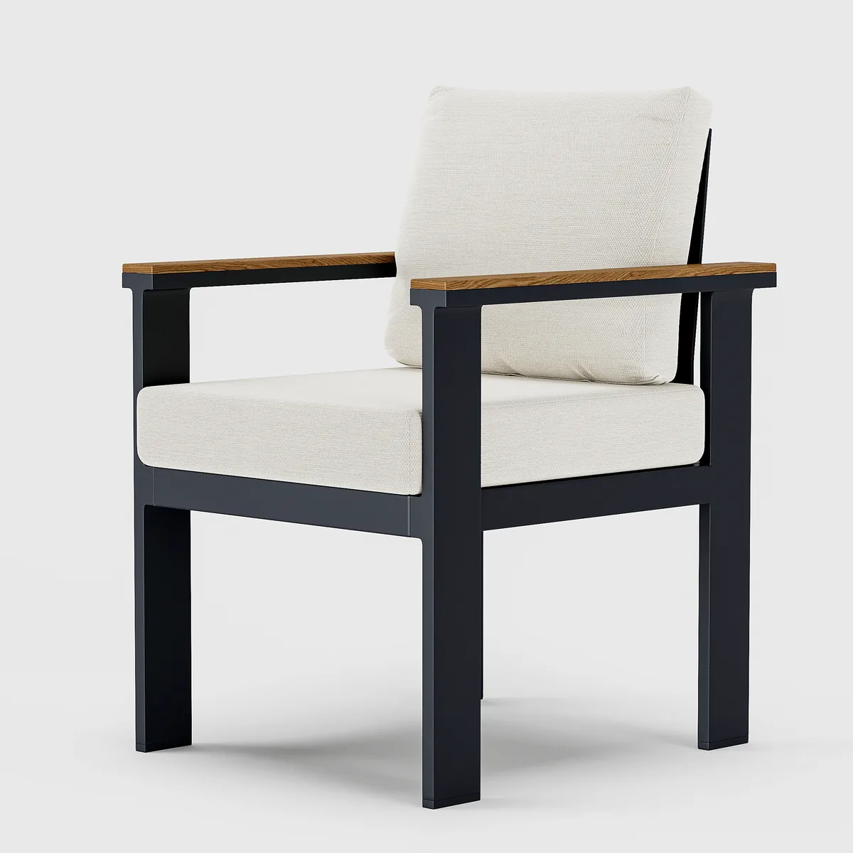 Tevara Outdoor Teak & Aluminum Dining Chairs — image 19
