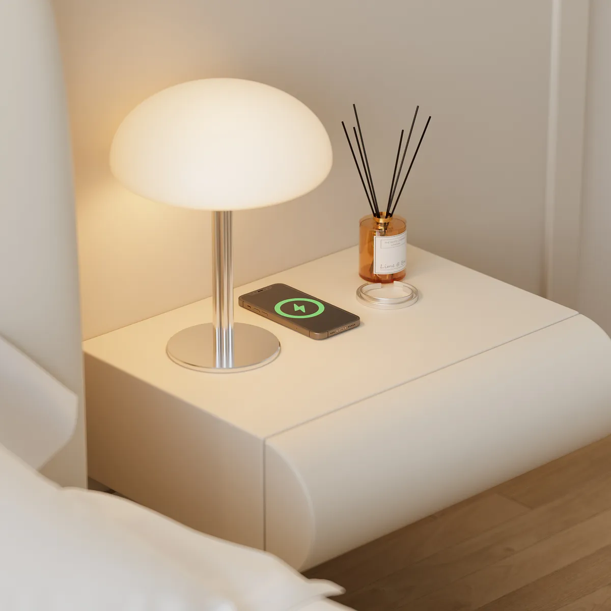 Humply Floating Smart Nightstand 1 Drawer Bedside Table — image 22