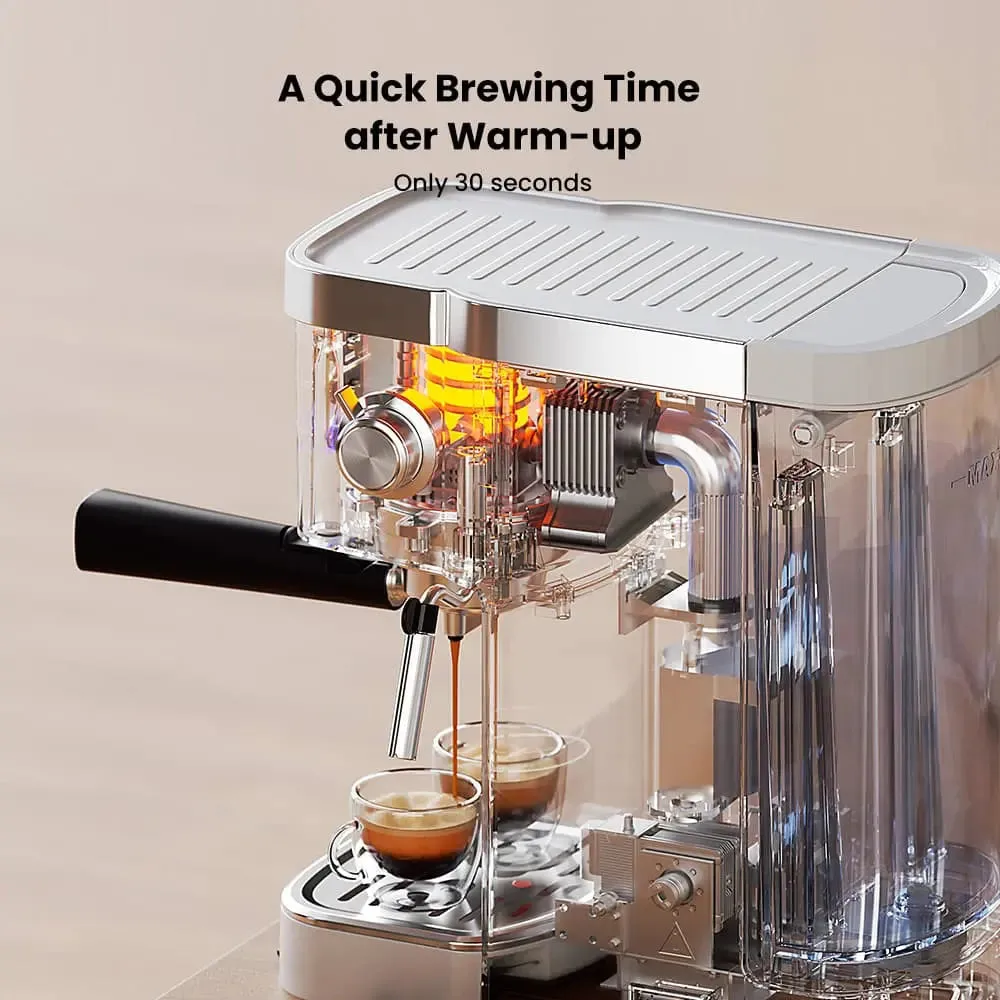 GEVI Espresso and Cappuccino Maker with Milk Frother and Steam Wand ECME0 — image 5