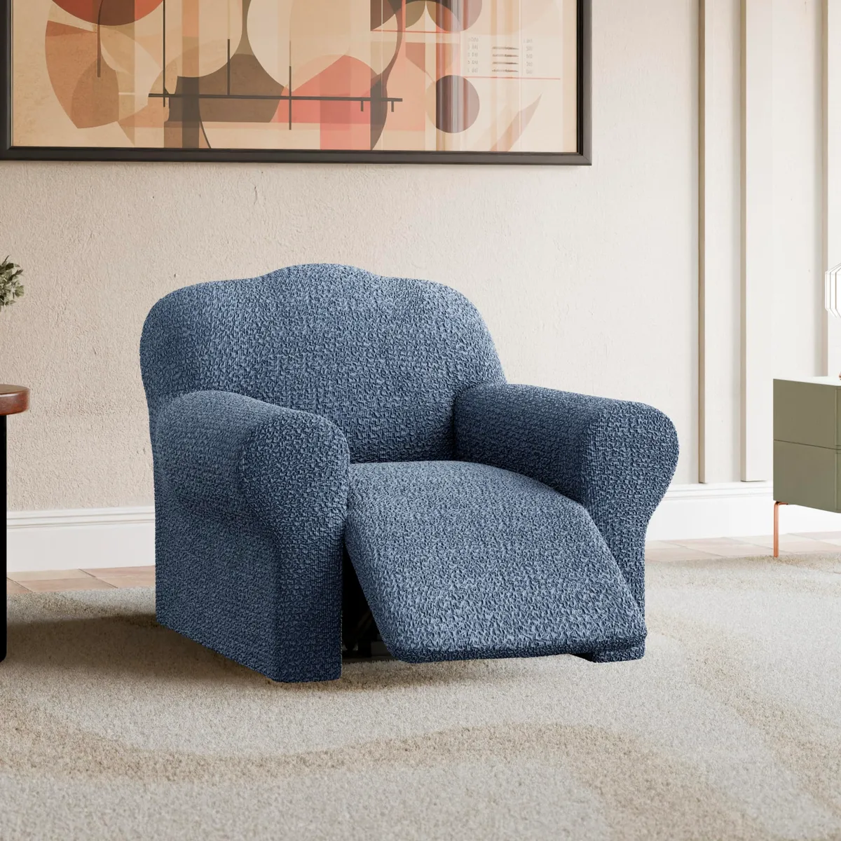 Recliner Chair Slipcover - 1-Piece Furniture Protector - Form Fit, Machine Washable - CottonRich Collection — image 8