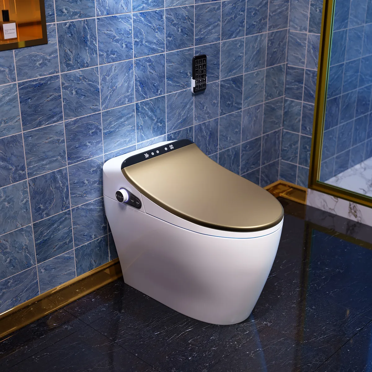 Hynova AX2 Pro Automatic Smart Bidet Toilet with Aromatherapy White 1.28 GPF — image 22
