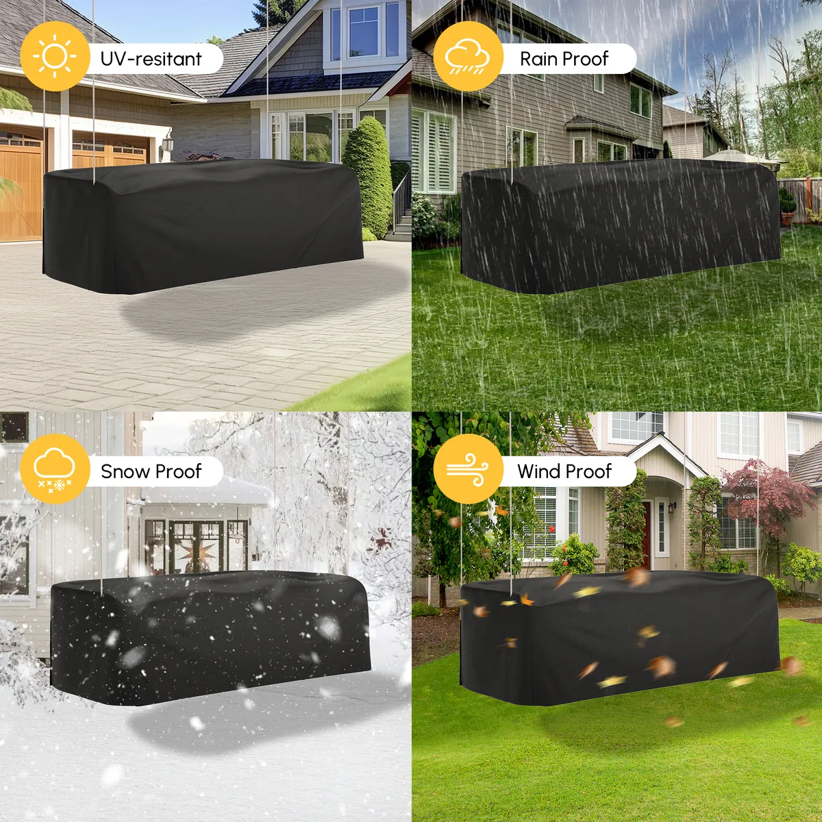 Costra 600D Tough Canvas Waterproof Outdoor Patio Swing — image 16