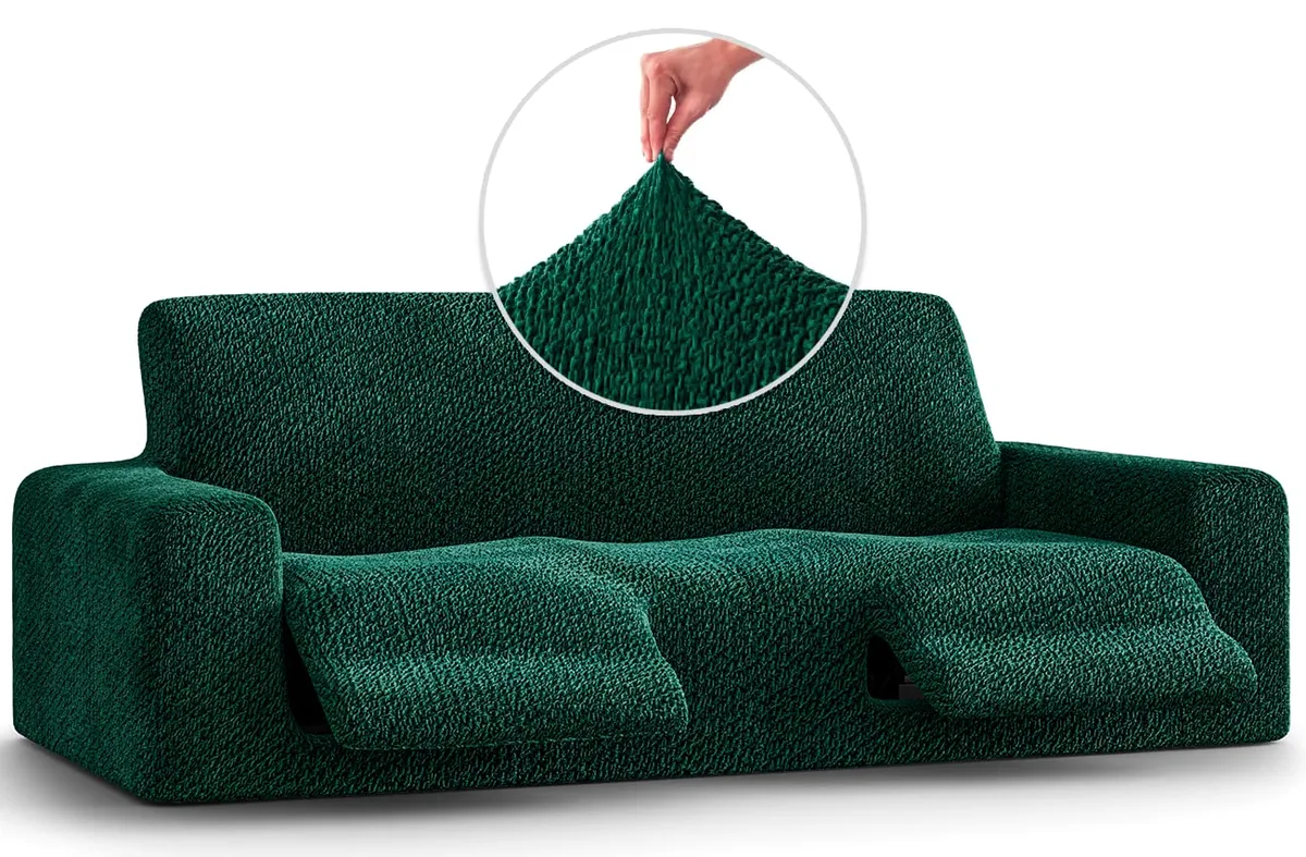 Recliner Sofa Slipcover - 1-Piece Furniture Protector - Form Fit, Machine Washable -VelvetCollection — image 13