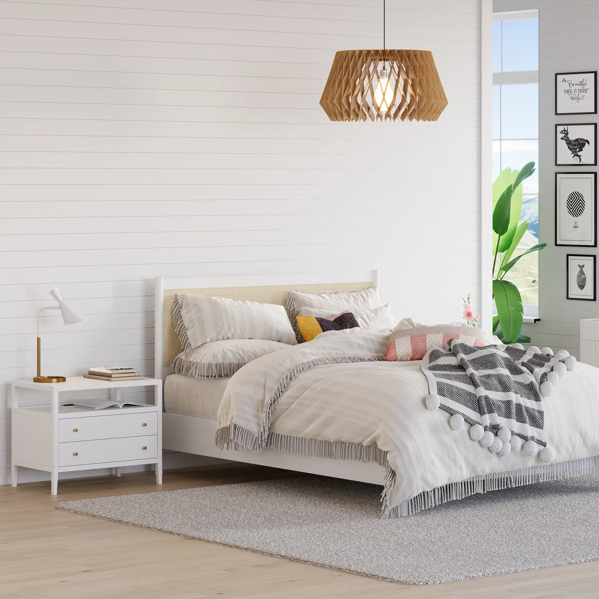 30" Wide Long Modern Smart Nightstand — image 7
