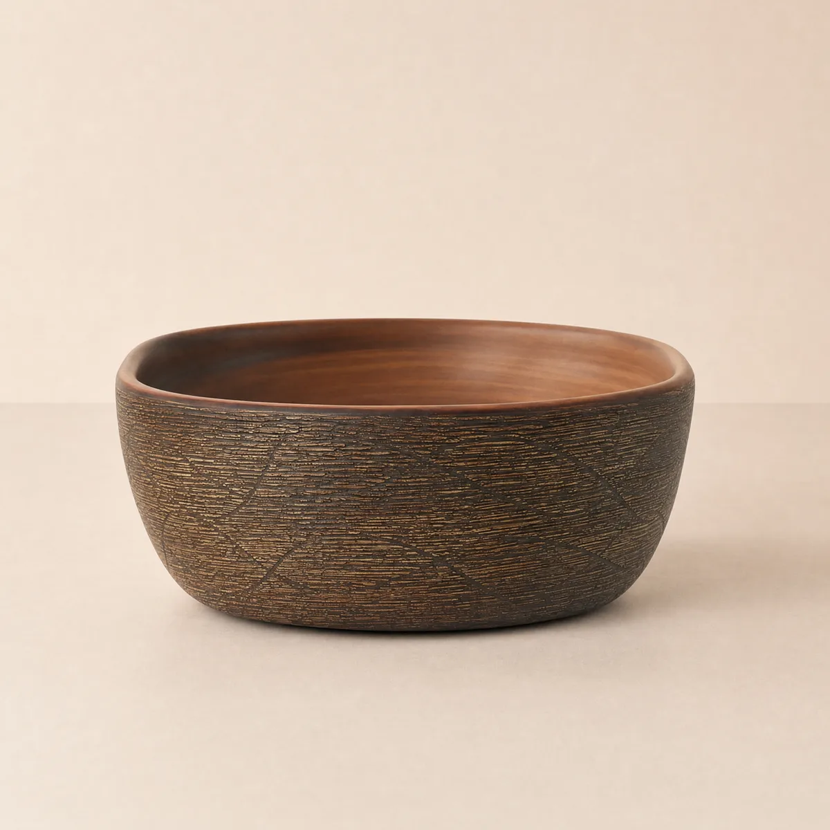 15.7" Ceramic Round Bathroom Vessel Sink Retro Washbasin — image 25