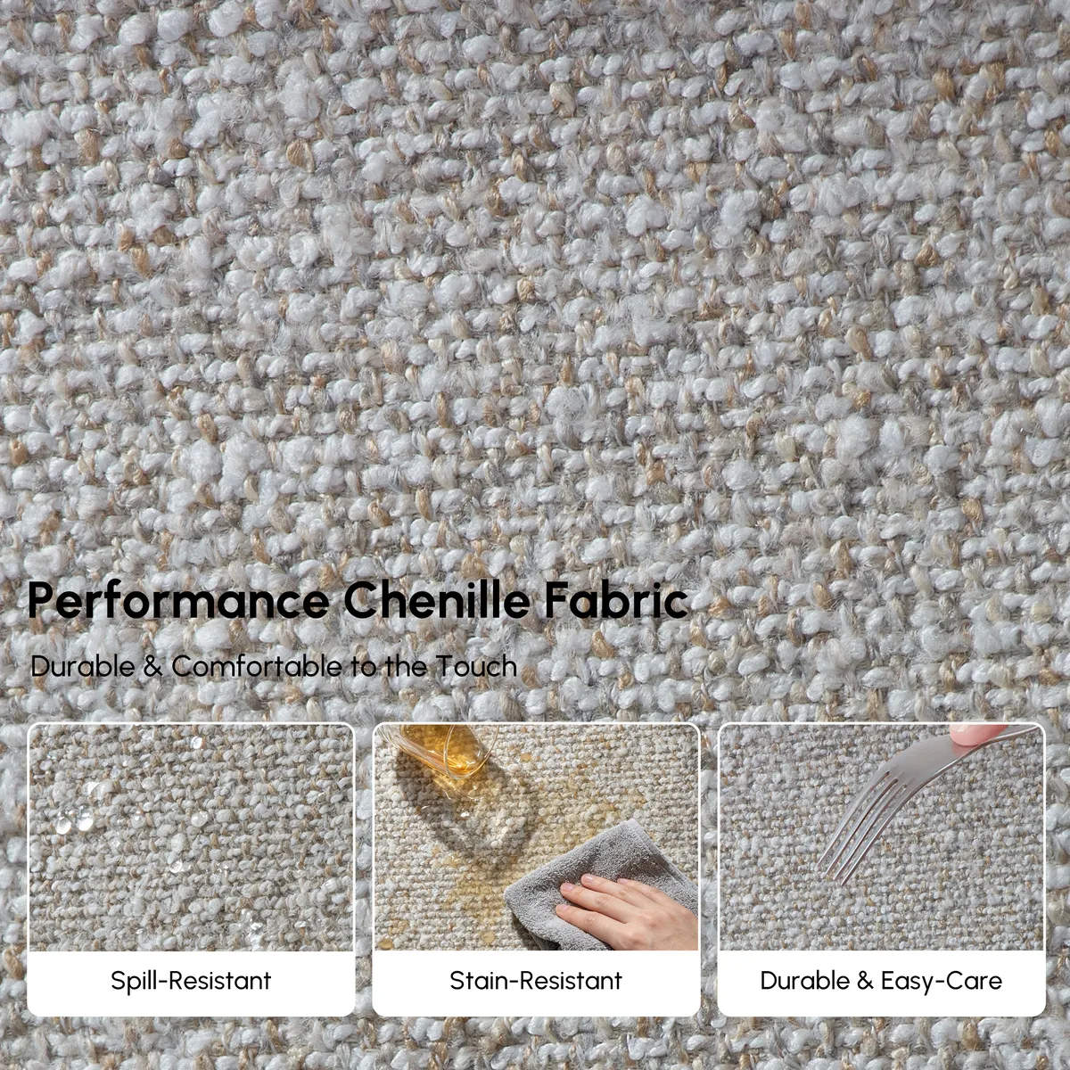 Performance Chenille Adjustable Backrest Sofa — image 9