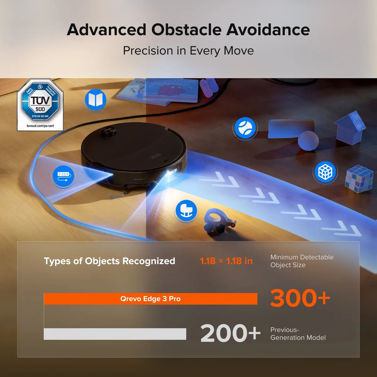 Roborock Qrevo Edge 3 Pro Robot Vacuum and Mop with Hot Water Mopping & Intelligent Dock — image 4