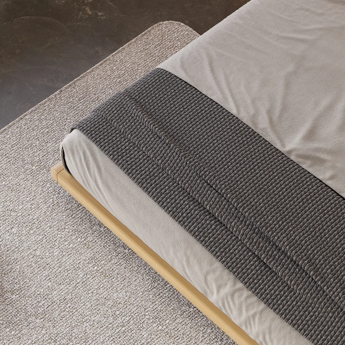 Japanese Style King Low Bed Frame Black Floor Bed — image 18