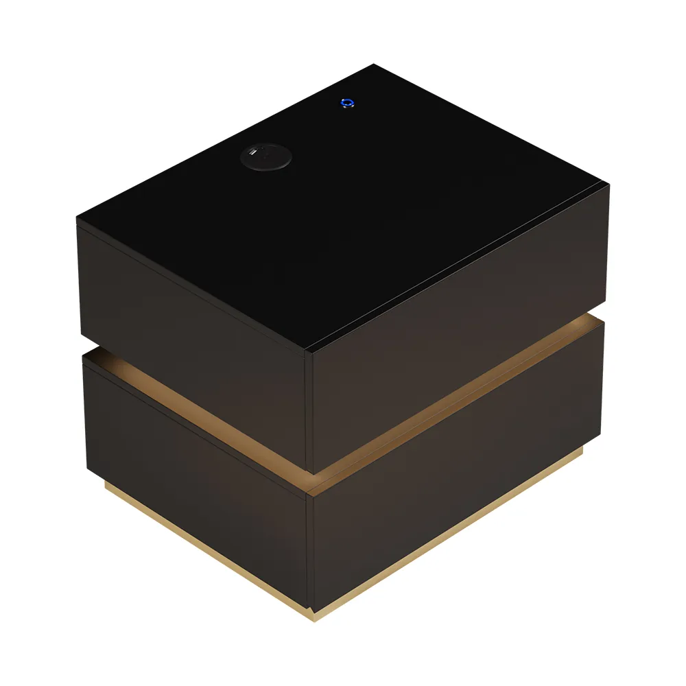 Bedroom Nightstands & Vanity Desk Set 2 LED — image 28
