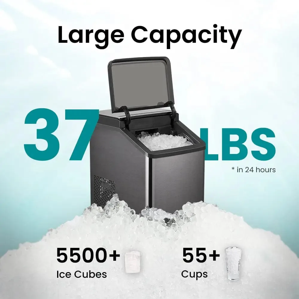 GEVI KNOVA Portable Countertop Compact Gemi Nugget Ice Maker IMND0 — image 5