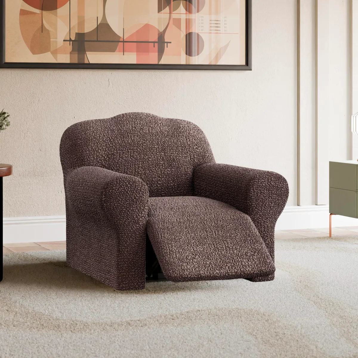 Recliner Chair Slipcover - 1-Piece Furniture Protector - Form Fit, Machine Washable - CottonRich Collection — image 6