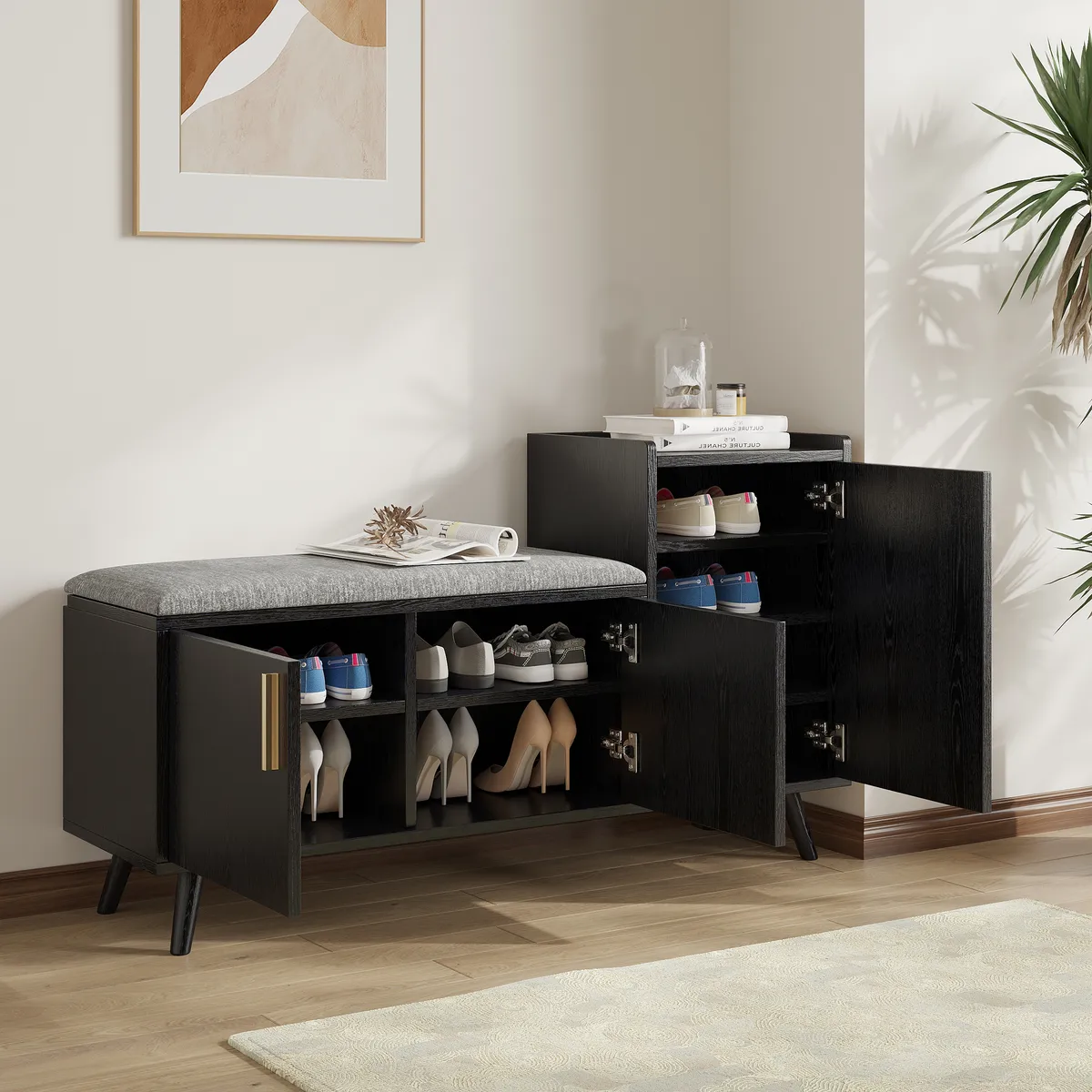 Shoe Storage Entryway Bench — image 14