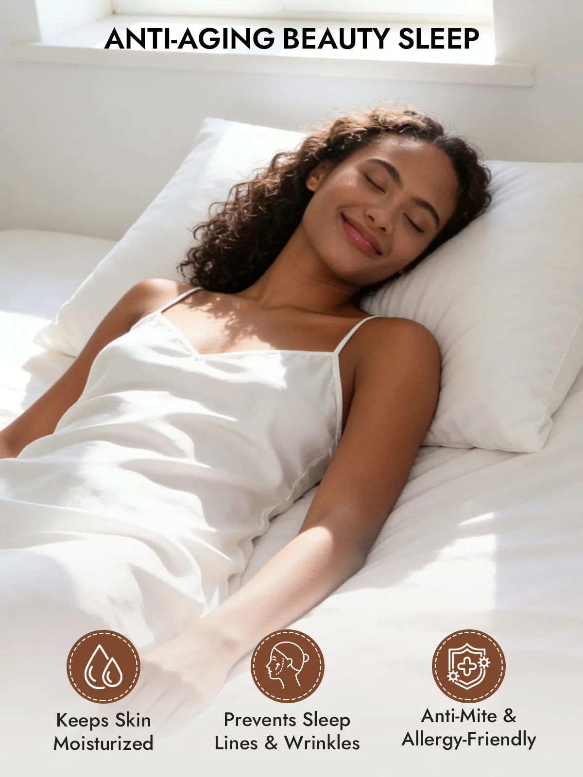 2Pcs 30Momme 100% Silk Pillowcases Bundle- Hidden Zipper — image 3