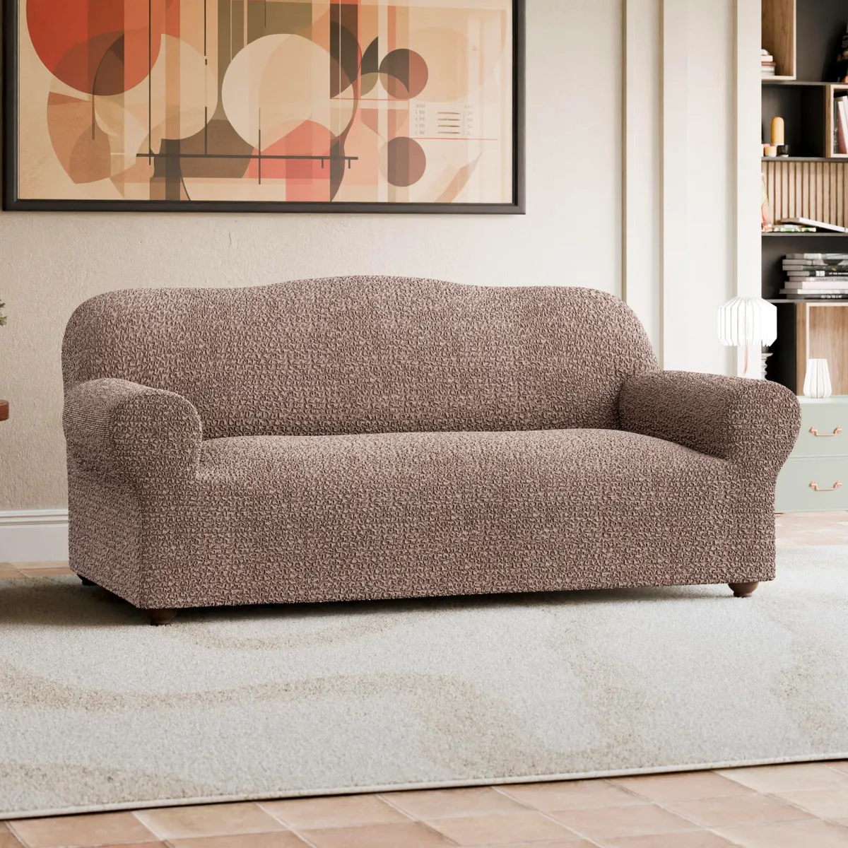 Sofa Slipcovers - 1-Piece Furniture Protector - Form Fit, Machine Washable - CottonRich Collection — image 9