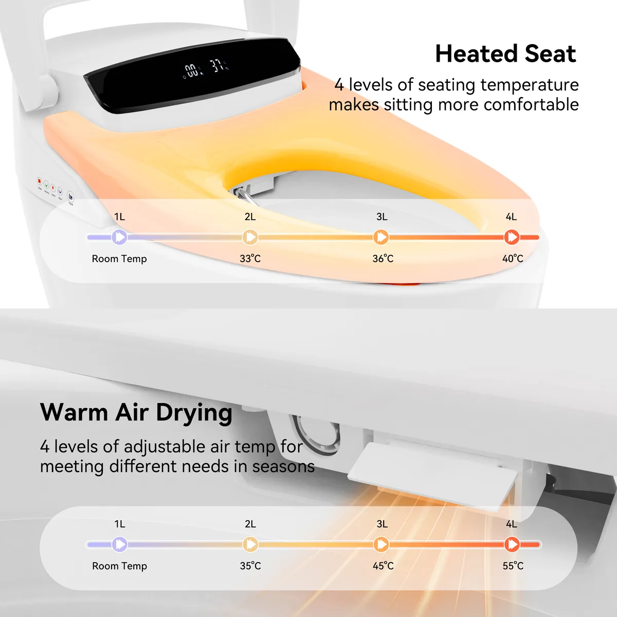 Hynova AX1 Automatic Zero Water Pressure Smart Bidet Toilet — image 5