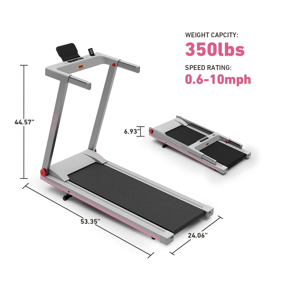 All-New 2026 A1 Pro Move+ 6% Incline Foldable Treadmill——Upgraded Chip & NFC Support | 350Lbs, 10mph — image 8