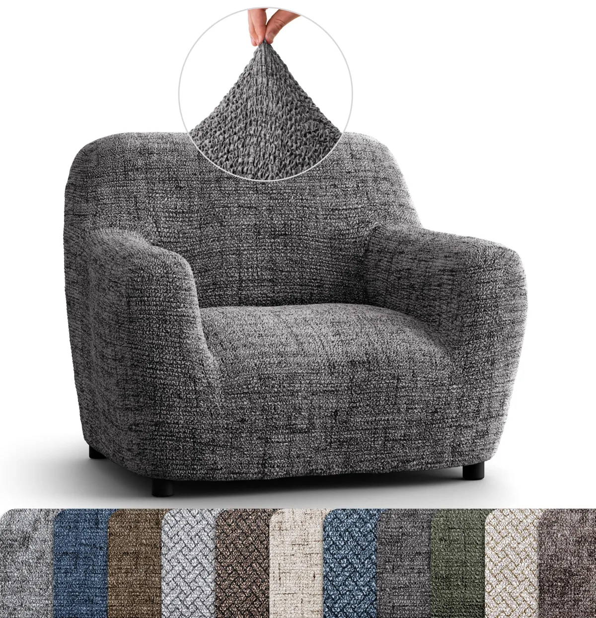 Sofa Slipcovers - 1-Piece Furniture Protector - Form Fit, Machine Washable -Microfibra PrintedCollection